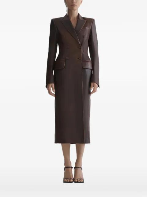 double-breasted jacket coat by MUGLER