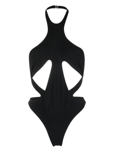 halterneck cut-out swimsuit by MUGLER