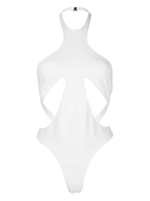 halterneck cut-out swimsuit by MUGLER
