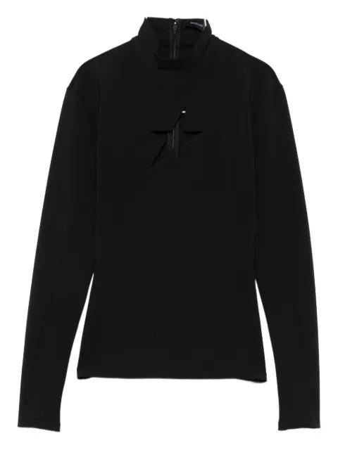 high-neck long-sleeve T-shirt by MUGLER