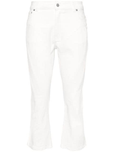 high-rise cropped jeans by MUGLER