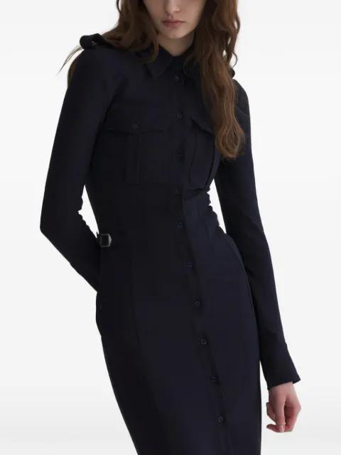 ink military shirt dress by MUGLER