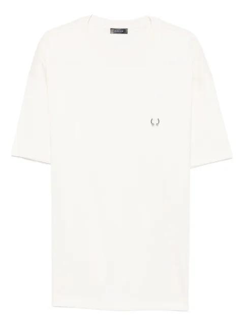 metallic-detail T-shirt by MUGLER
