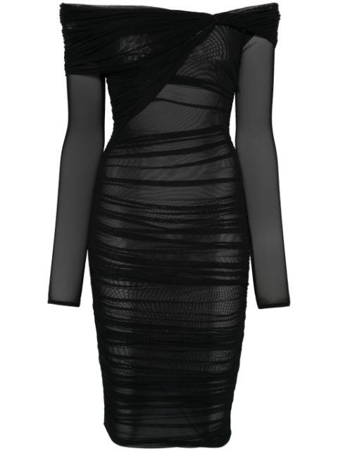 off-shoulder mini dress by MUGLER