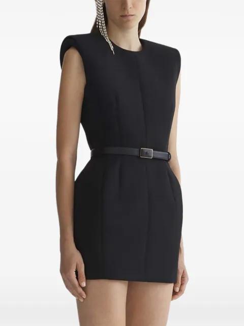 padded shoulder mini dress by MUGLER