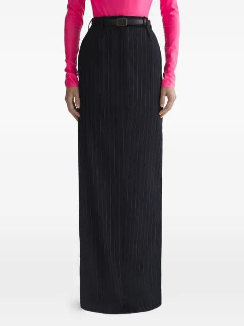 pinstripe slit skirt by MUGLER