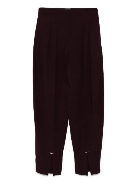 pleated split-hem trousers by MUGLER