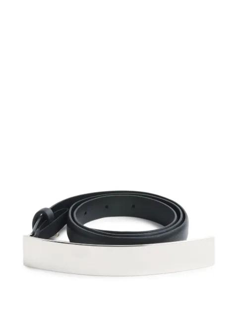 rectangular-buckle belt by MUGLER