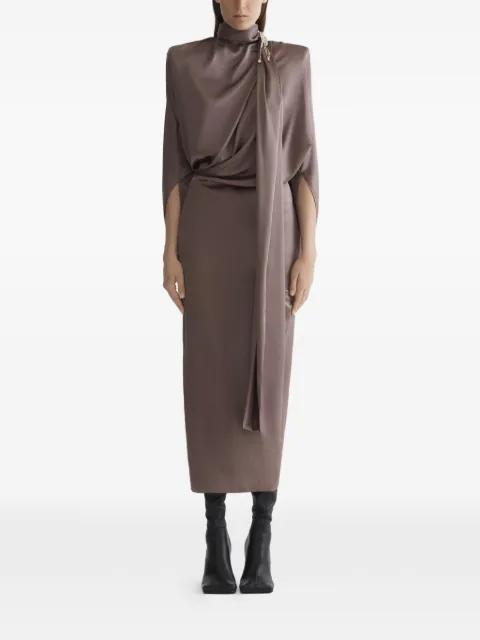 scarf draped dress by MUGLER