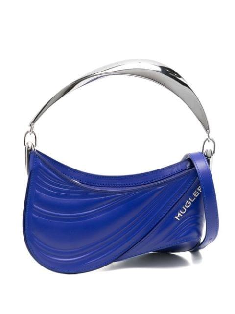small Spiral Curve 01 embossed tote bag by MUGLER