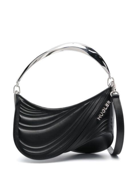 small Spiral Curve 01 embossed tote bag by MUGLER