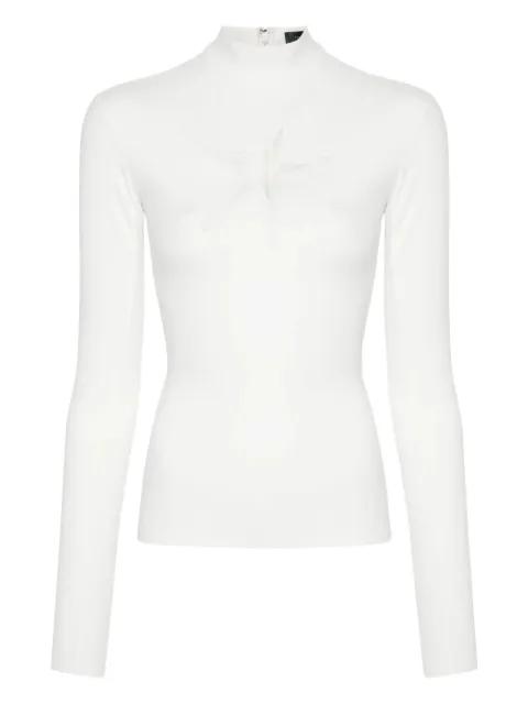 star-cut high-neck top by MUGLER