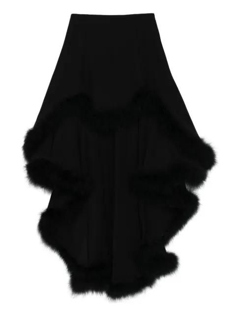 trimmed asymmetric skirt by MUGLER