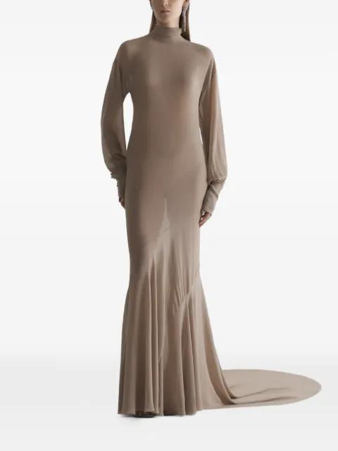 turtleneck gown dress by MUGLER