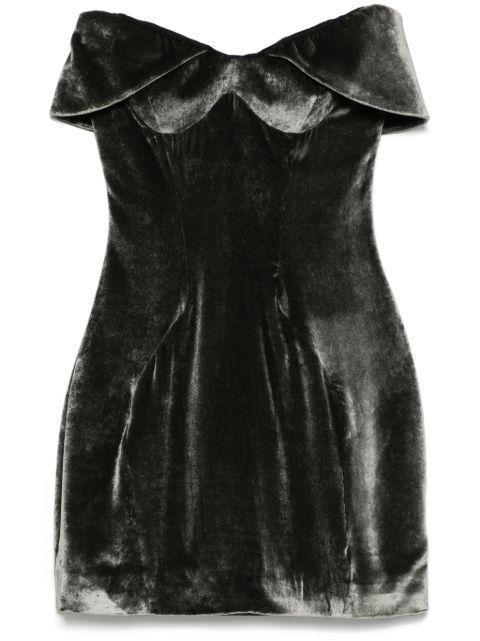 velvet mini dress by MUGLER