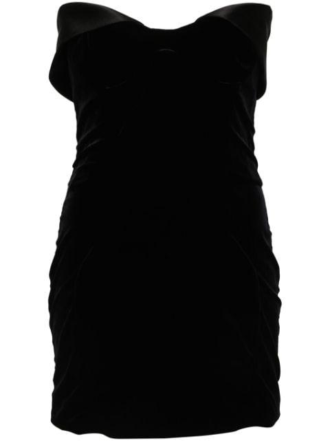 velvet mini dress by MUGLER