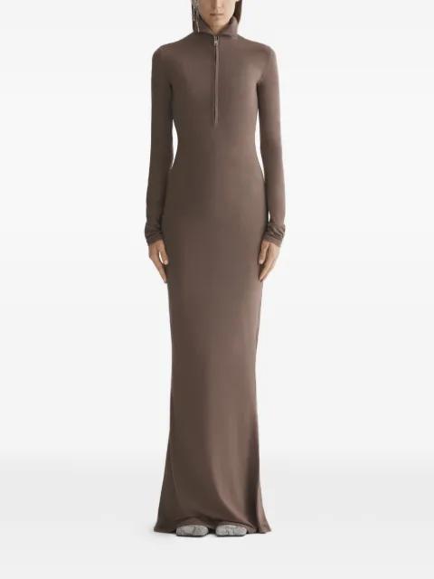 zip high-neck dress by MUGLER
