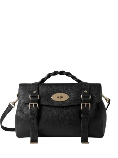 Alexa braided-handle satchel by MULBERRY