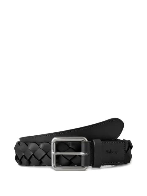 Heritage braided leather belt by MULBERRY