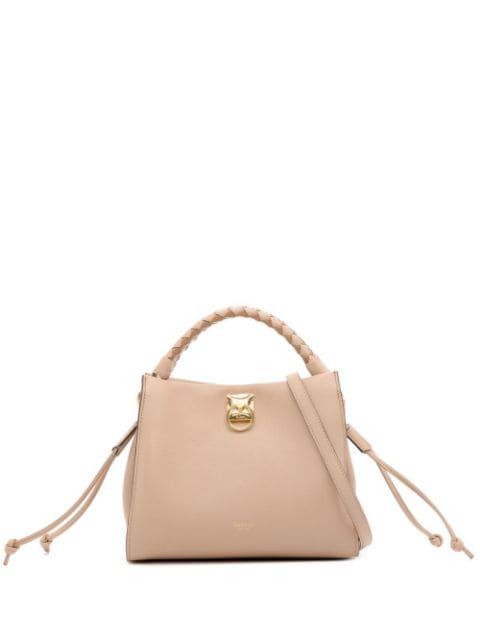 Iris leather logo-print bag by MULBERRY