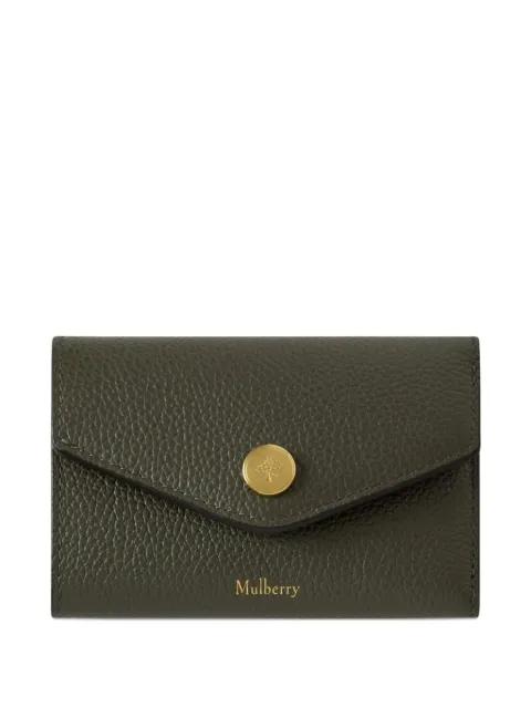 Juniper button zip wallet by MULBERRY