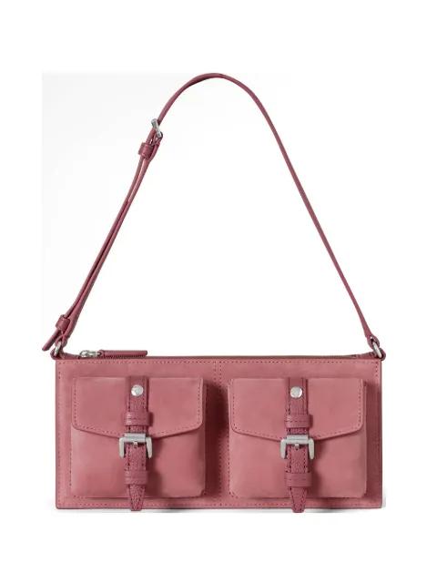 Roxanne buckled suede shoulder bag by MULBERRY