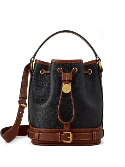 Scotchgrain buckle-detail bucket bag by MULBERRY