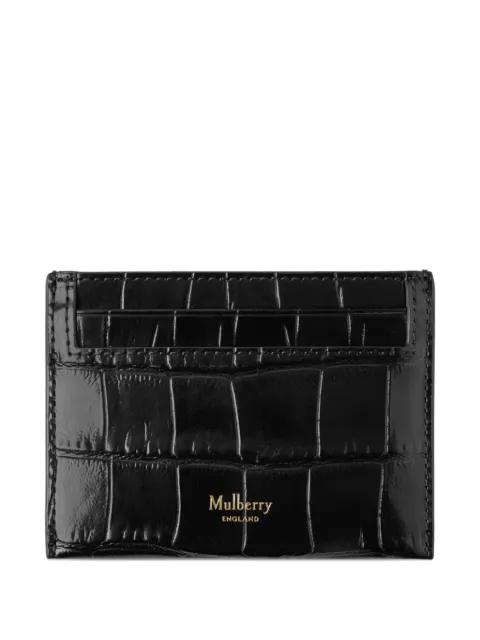 embossed-leather card holder by MULBERRY