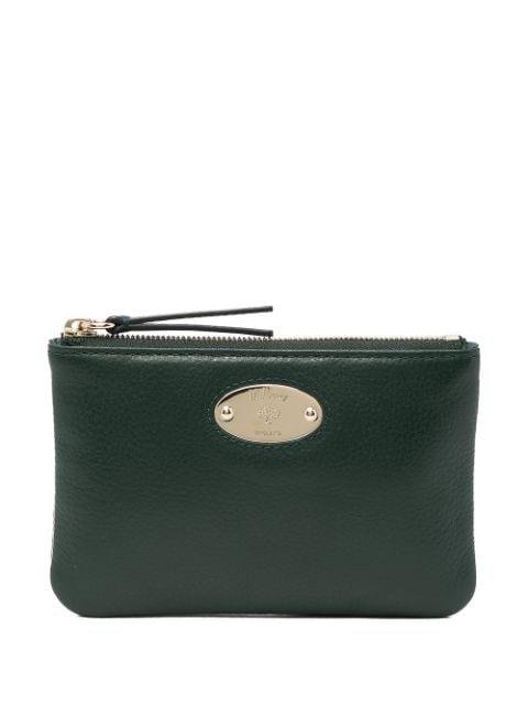 logo-plaque coin purse by MULBERRY