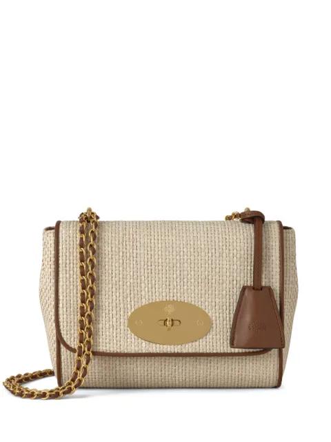 small Anthony raffia messenger bag by MULBERRY