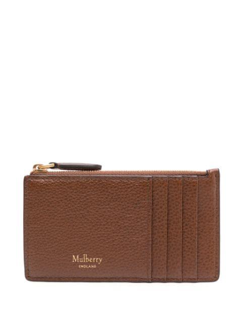 zipped leather coin pouch by MULBERRY