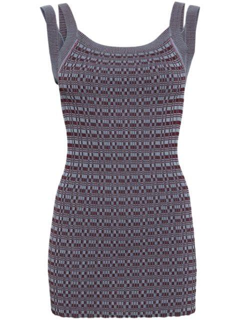 intarsia-knit tank top by MULLER OF YOSHIOKUBO