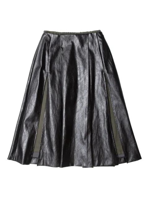 pleated midi skirt by MULLER OF YOSHIOKUBO