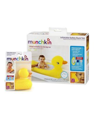 White Hot Inflatable Safety Duck Tub and Bath Ducky Toy by MUNCHKIN