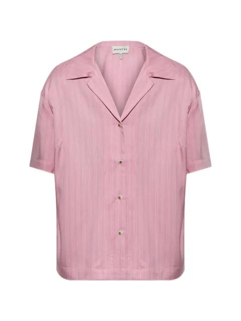Brianda pinstripe-pattern short-sleeved shirt by MUNTHE