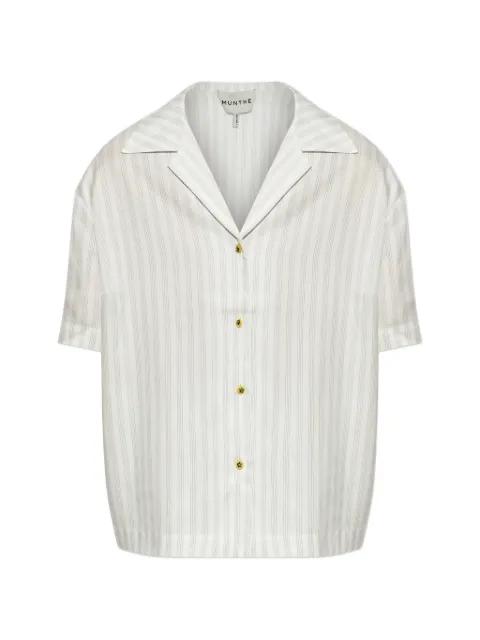 Brianda pinstripe-pattern short-sleeved shirt by MUNTHE