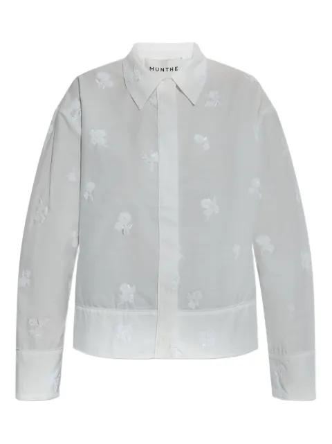 Kaseia embroidered button-up shirt by MUNTHE