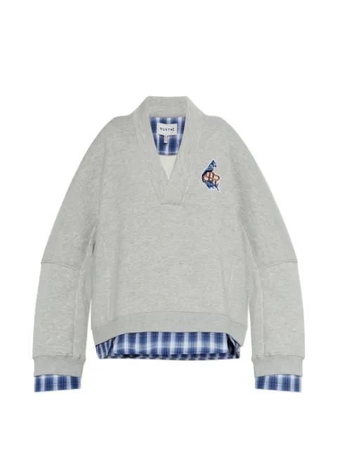 Nash layered-effect logo-patch sweatshirt by MUNTHE