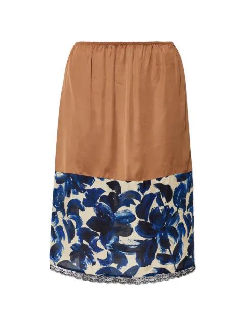 Ninia floral-print midi skirt by MUNTHE