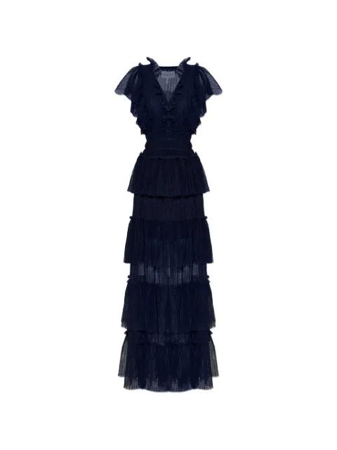 Noriz ruffled tiered maxi dress by MUNTHE