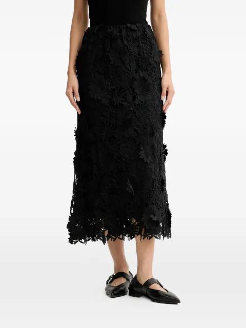 Pomi floral lace midi skirt by MUNTHE