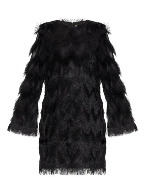 Ratti fringe long-sleeve mini dress by MUNTHE