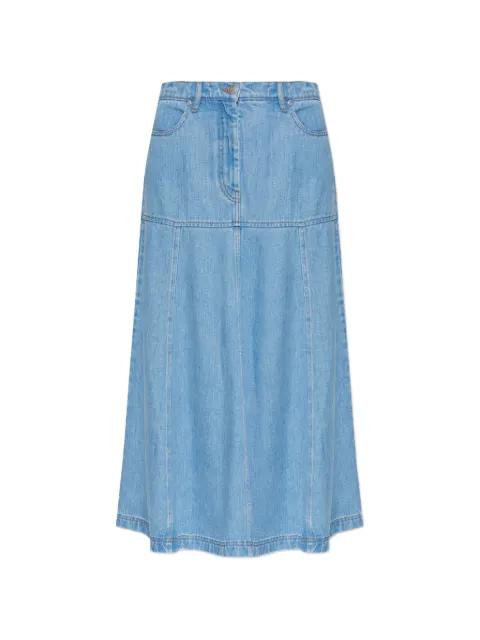 Tuxya panelled denim maxi skirt by MUNTHE