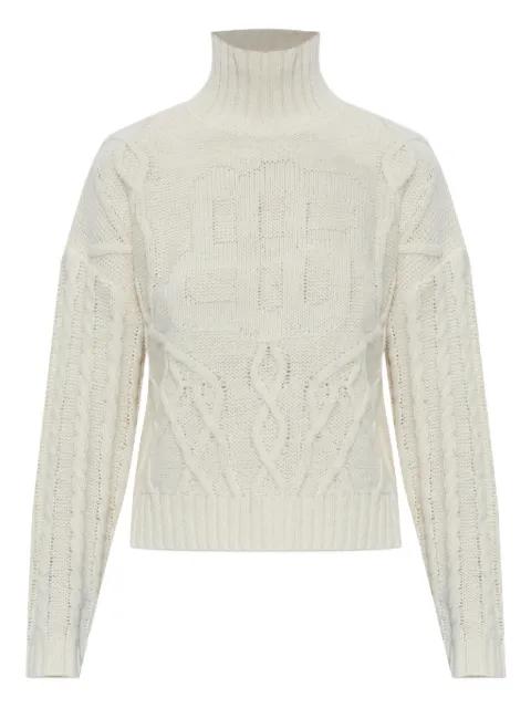 cable-knit turtleneck sweater by MUNTHE
