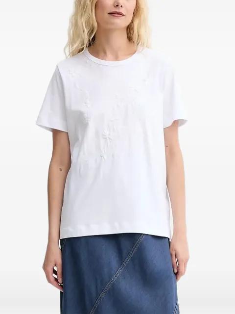 embroidered-floral T-shirt by MUNTHE