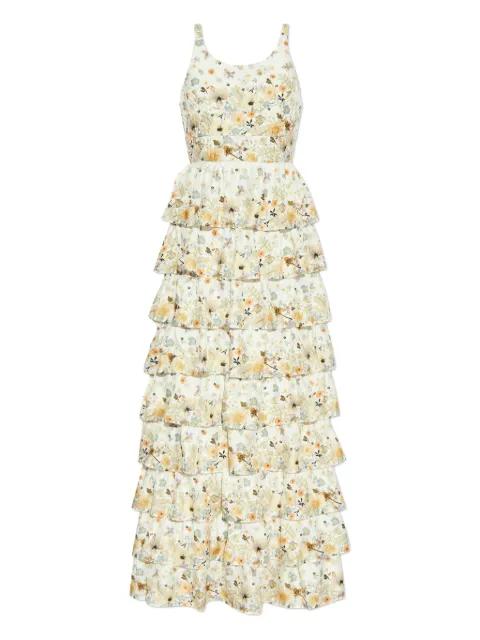 floral-print tiered dress by MUNTHE