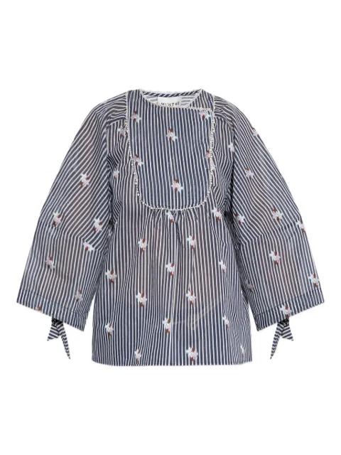 organic cotton-blend blouse by MUNTHE