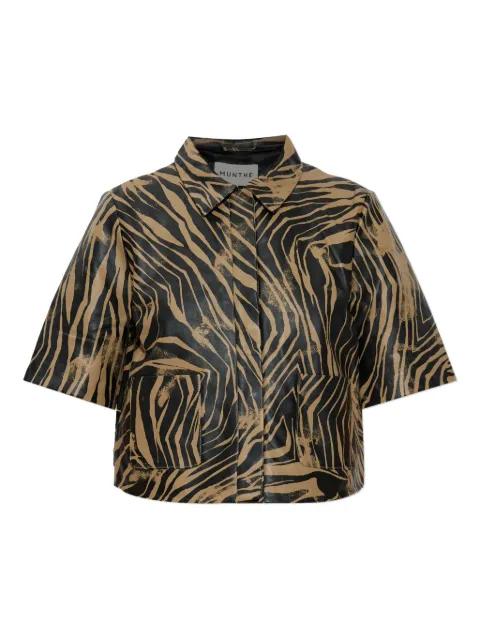 zebra-print shirt by MUNTHE