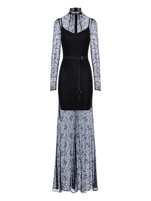 Mist lace long-sleeve maxi dress by MURMUR