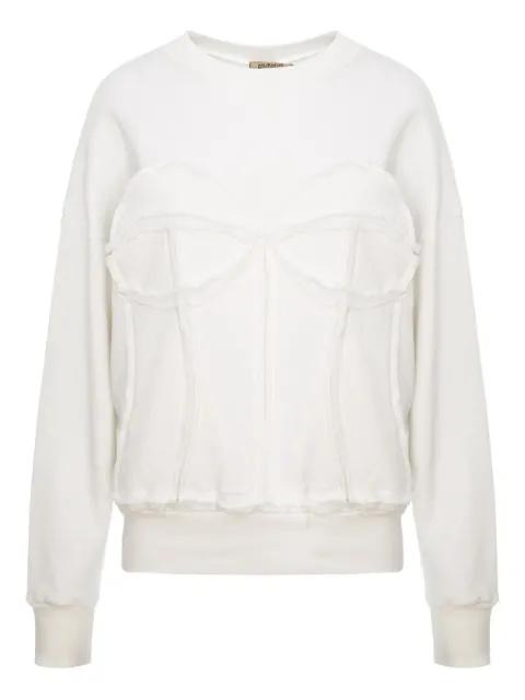 corset sweatshirt by MURMUR